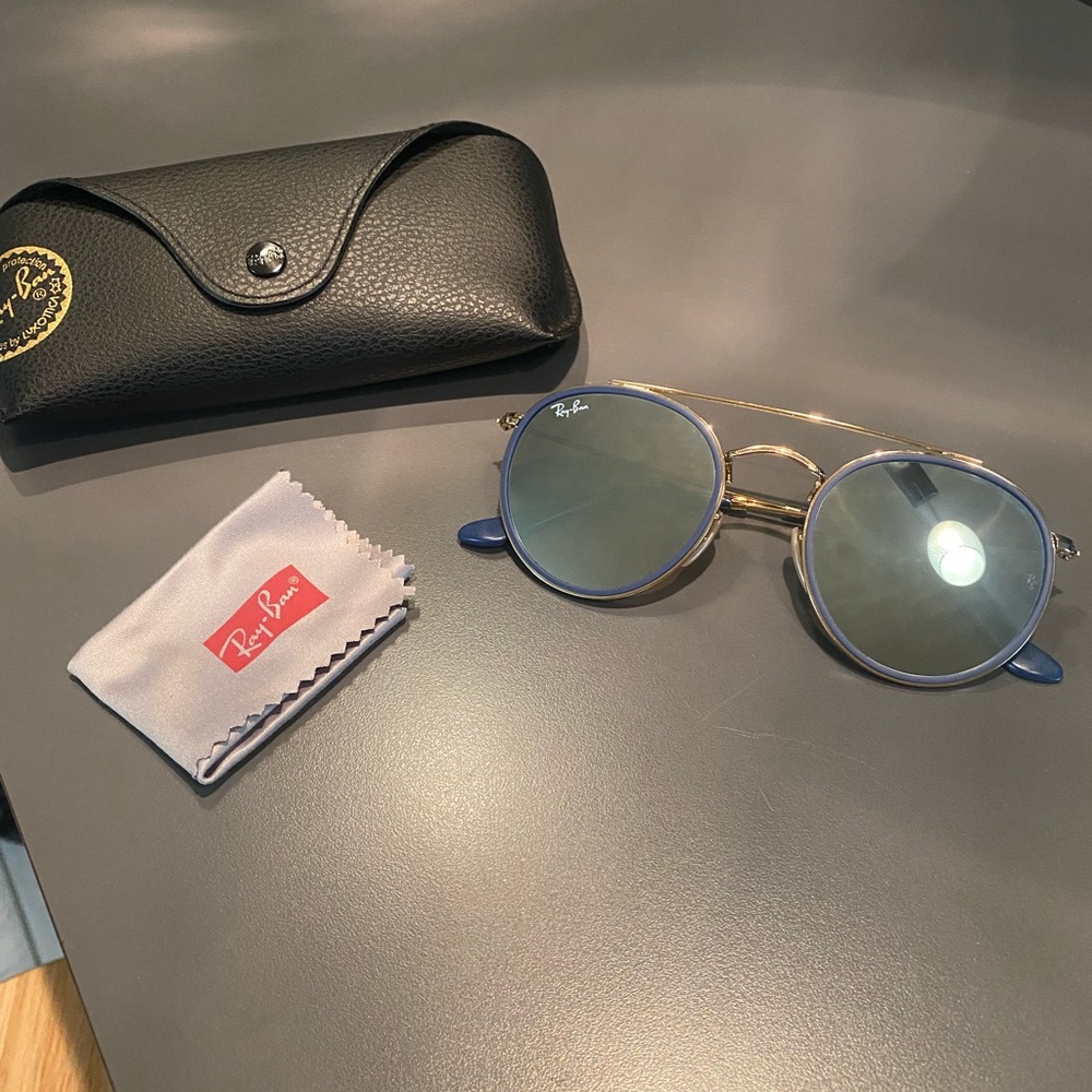 Never worn Double Bridged Ray Bans